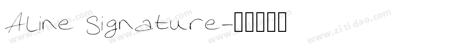 Aline Signature字体转换